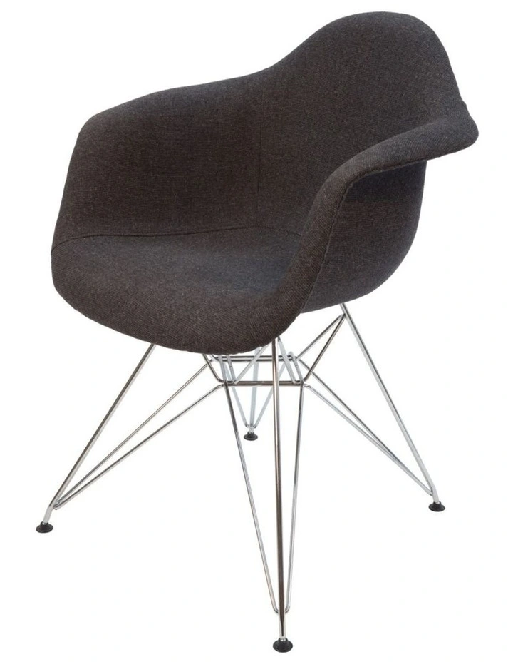 Replica Eames DAR Eiffel Chair, Fabric & Chrome image 2