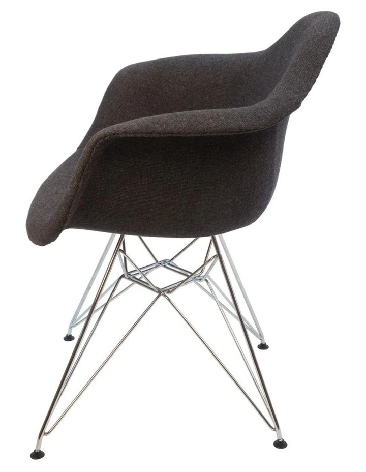 Replica Eames DAR Eiffel Chair, Fabric & Chrome image 3