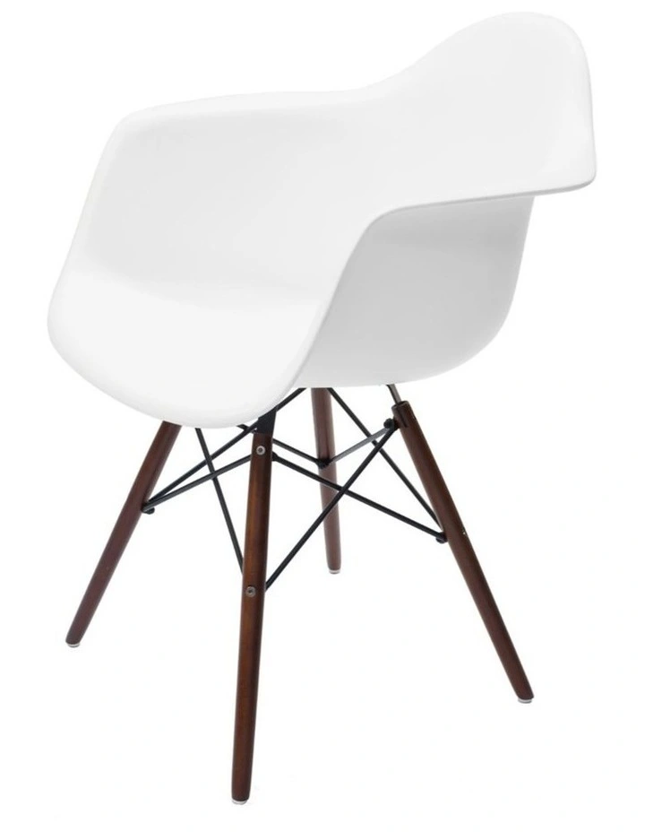 Replica Eames DAW Eiffel Chair, Plastic & Walnut image 2