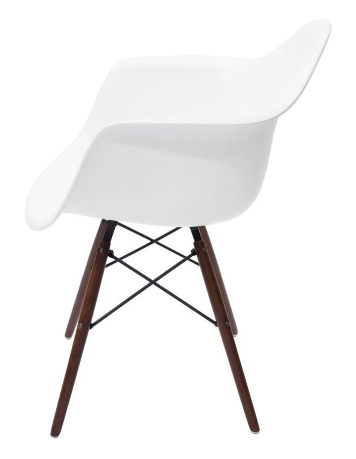Replica Eames DAW Eiffel Chair, Plastic & Walnut image 3