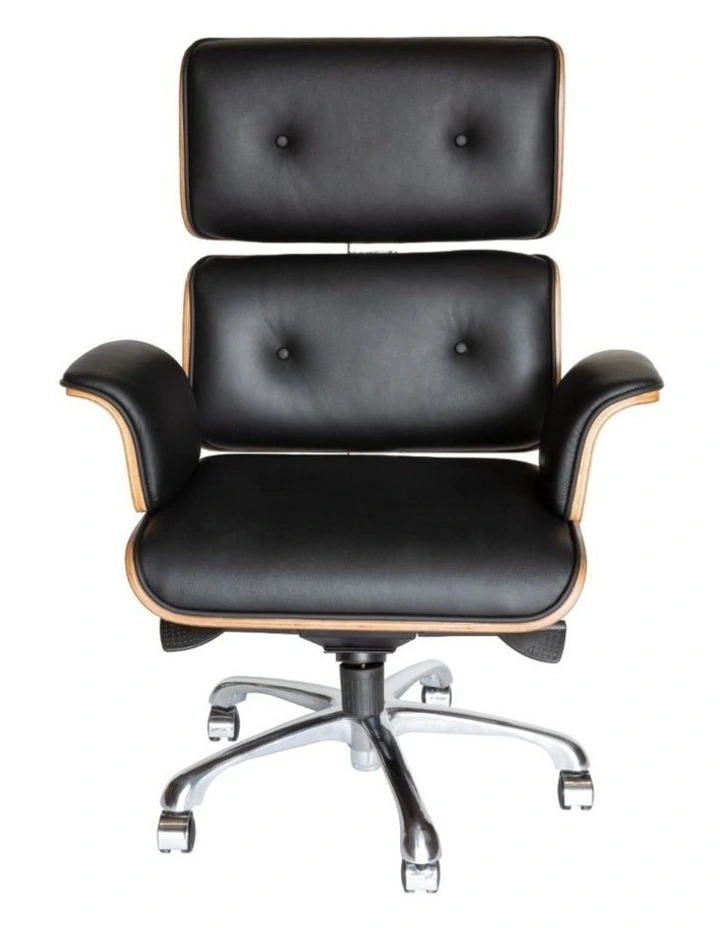 Replica Eames High Back Executive Desk, Office Chair, Black (V2) image 2