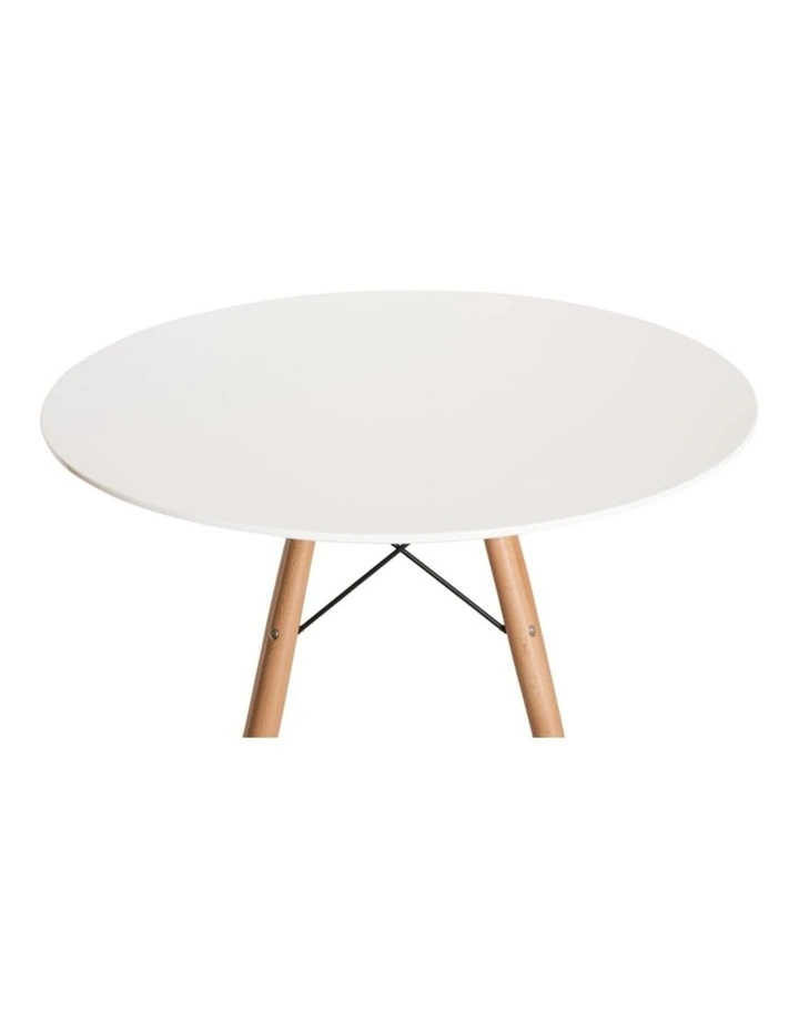 Replica Eames Eiffel Round Wood Dining Table, 80cm image 2