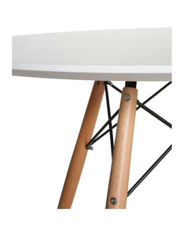 Replica Eames Eiffel Round Wood Dining Table, 80cm image 5