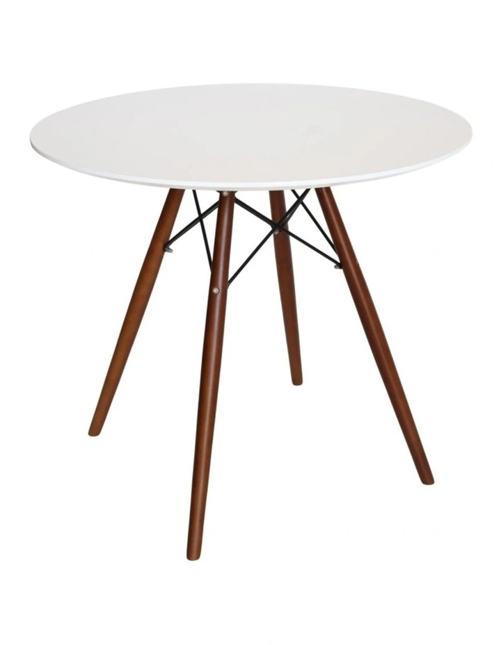 Replica Eames Eiffel Round Wood Dining Table, 80cm image 1