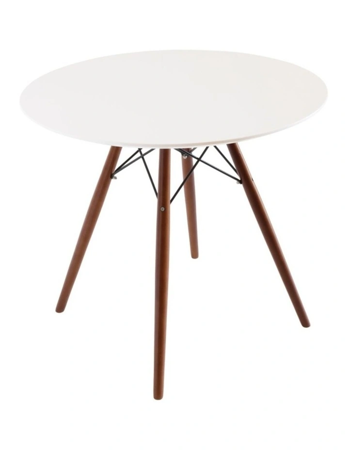 Replica Eames Eiffel Round Wood Dining Table, 80cm image 2