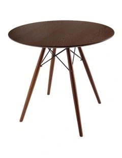 Replica Eames Round Wood Dining Table, 80cm