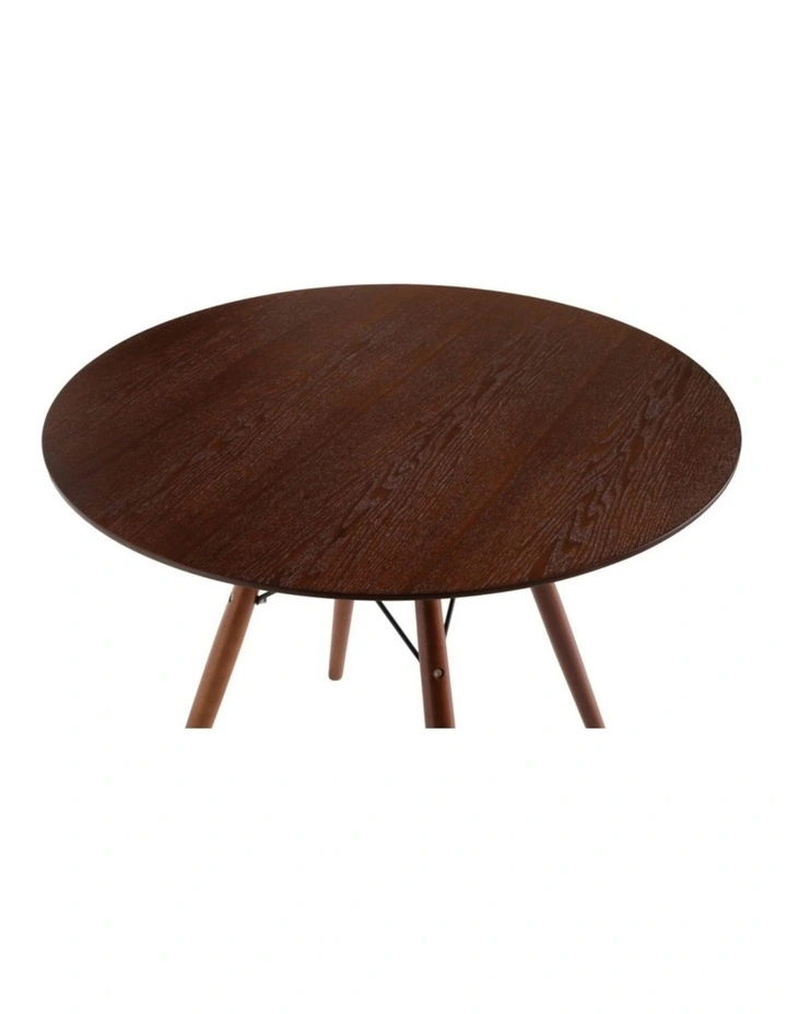 Replica Eames Round Wood Dining Table, 80cm image 2