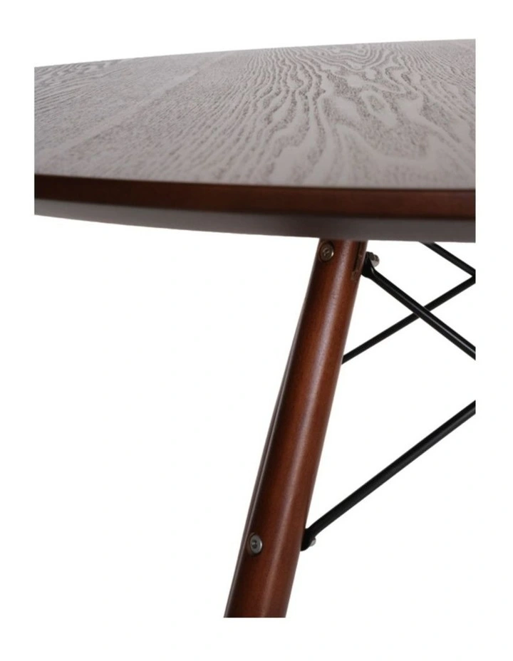 Replica Eames Round Wood Dining Table, 80cm image 5