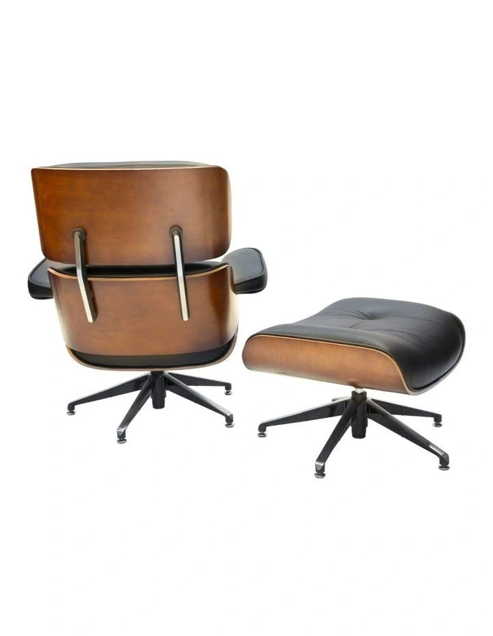 Replica Eames Lounge Chair, 5 Star Ottoman image 2