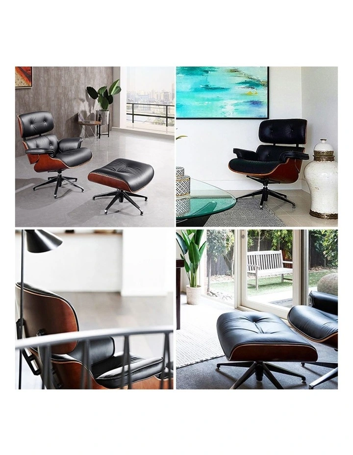 Replica Eames Lounge Chair, 5 Star Ottoman image 3