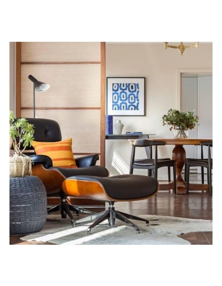 Replica Eames Lounge Chair, 5 Star Ottoman image 4