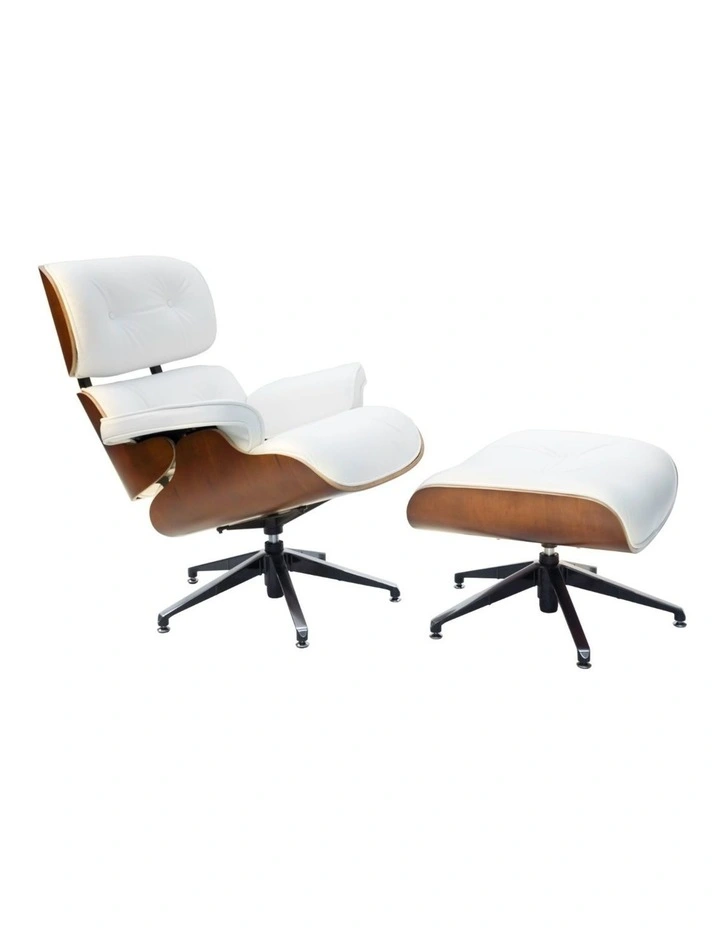 Replica Eames Lounge Chair, 5 Star Ottoman image 1