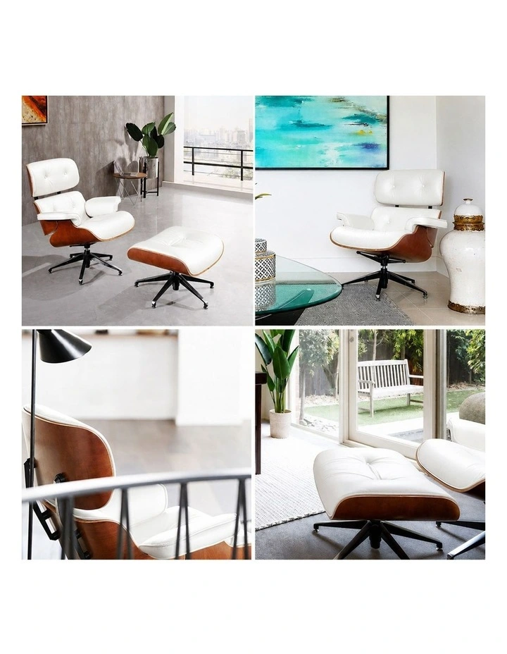 Replica Eames Lounge Chair, 5 Star Ottoman image 3