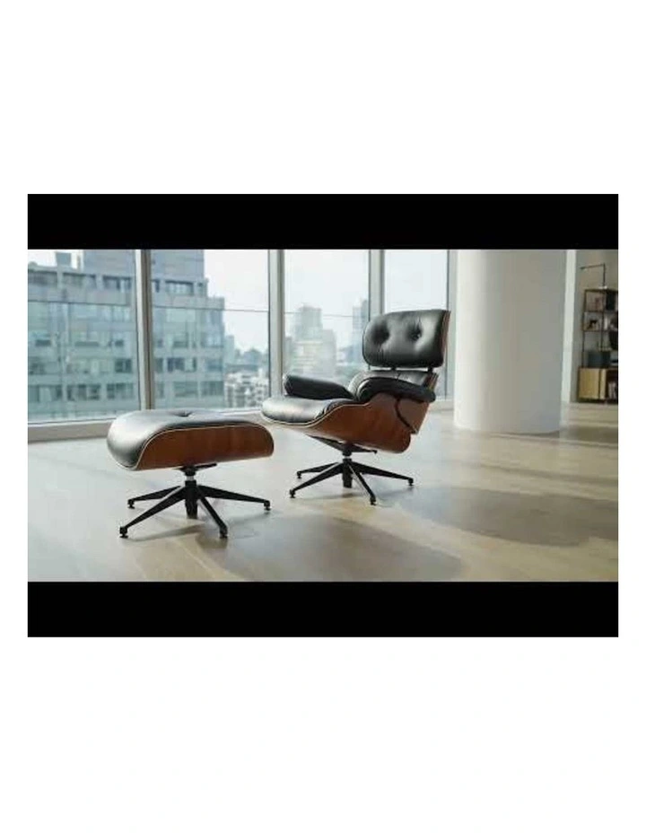 Replica Eames Lounge Chair, 5 Star Ottoman image 4