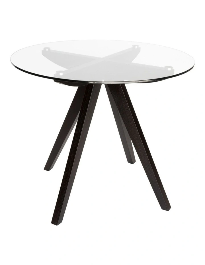 Amber Collection, Round Glass Dining Table, 90cm image 1