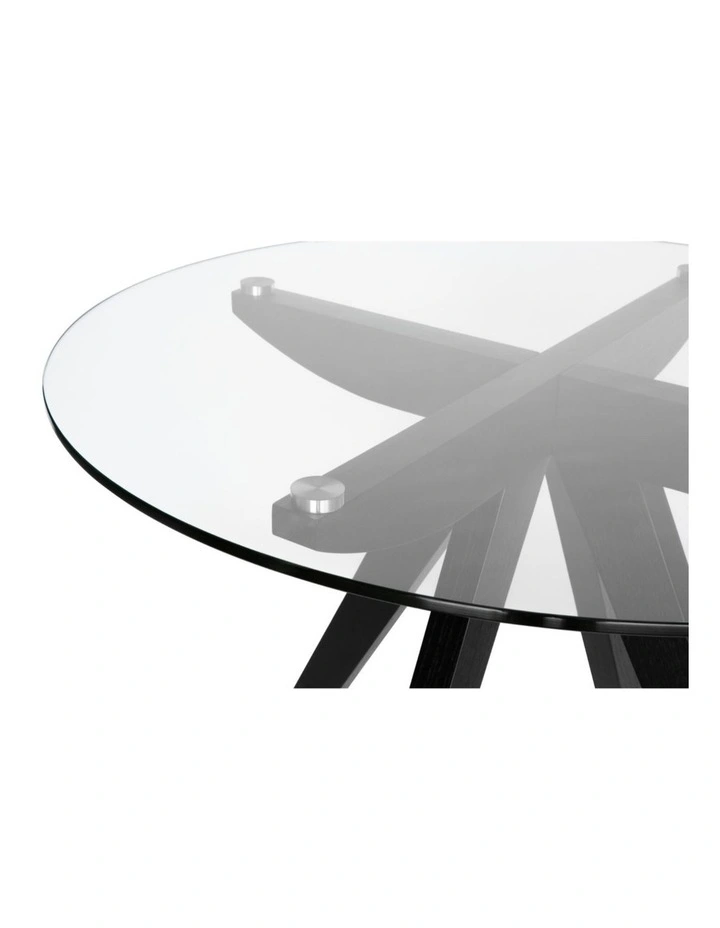 Amber Collection, Round Glass Dining Table, 90cm image 4