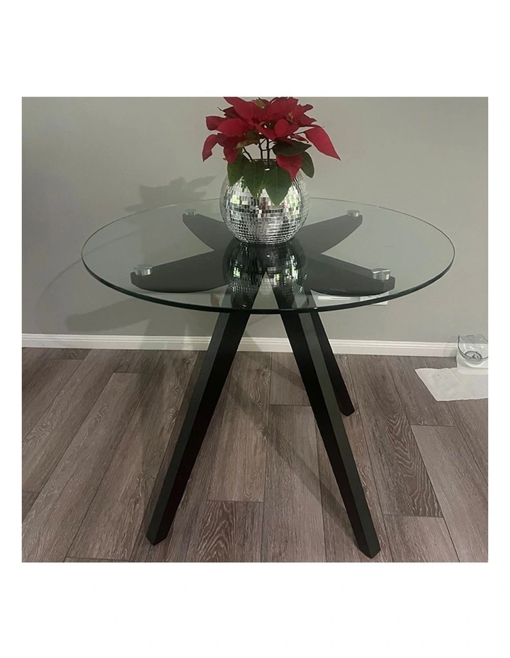 Amber Collection, Round Glass Dining Table, 90cm image 6