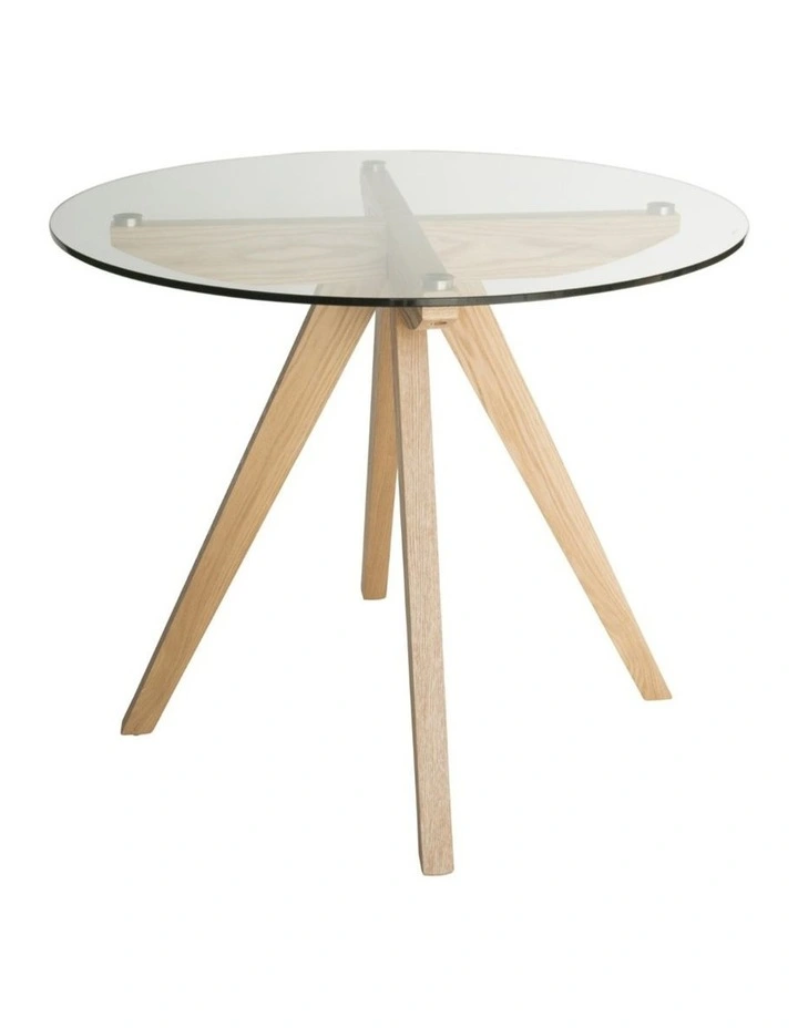 Amber Collection, Round Glass Dining Table, 90cm image 3
