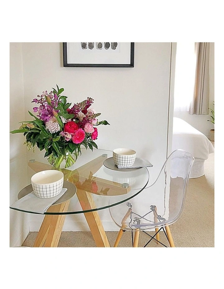 Amber Collection, Round Glass Dining Table, 90cm image 6