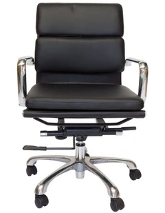 Eames Inspired Mid Back Soft Pad Management Desk, Office Chair