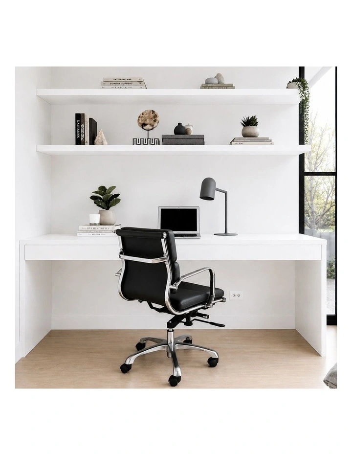 Eames Inspired Mid Back Soft Pad Management Desk, Office Chair image 5