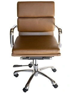 Eames Inspired Mid Back Soft Pad Management Desk, Office Chair