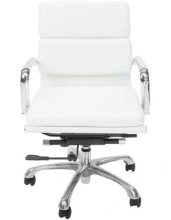 Eames Inspired Mid Back Soft Pad Management Desk, Office Chair