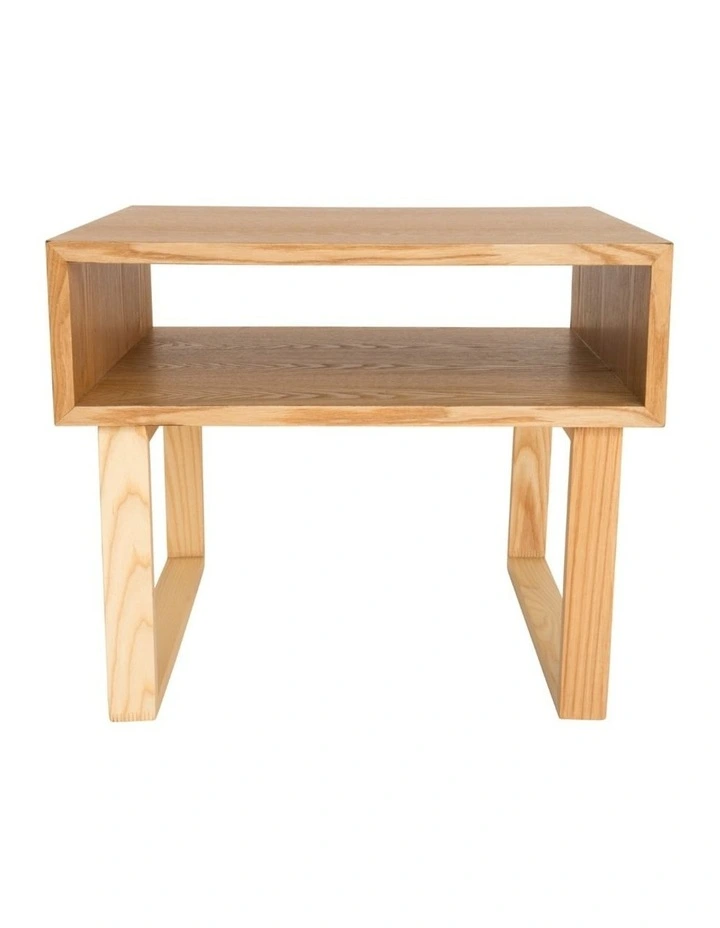 Olle Square Wood Bedside, Side Table image 1