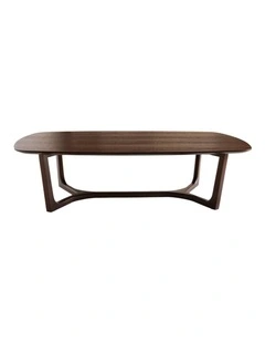Arlo Curved Edge Oval Wood Coffee Table