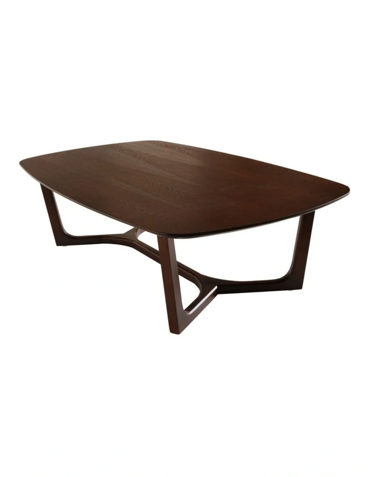 Arlo Curved Edge Oval Wood Coffee Table image 3