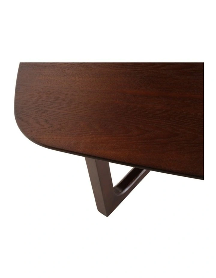 Arlo Curved Edge Oval Wood Coffee Table image 7