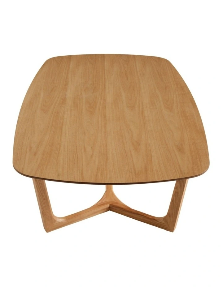 Arlo Curved Edge Oval Wood Coffee Table image 5