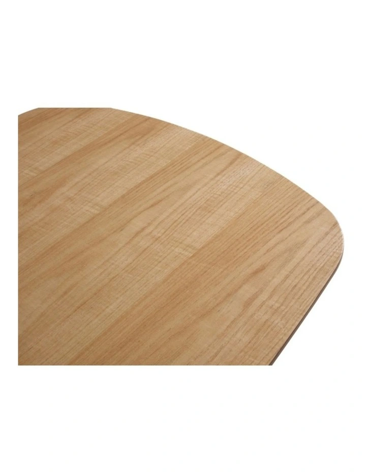 Arlo Curved Edge Oval Wood Coffee Table image 6
