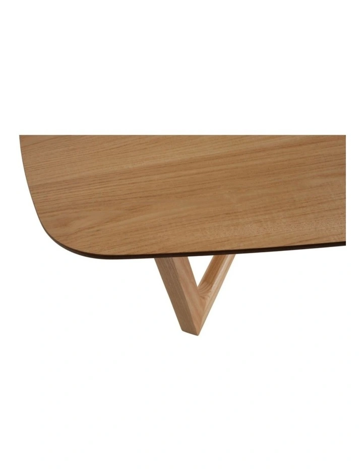 Arlo Curved Edge Oval Wood Coffee Table image 7