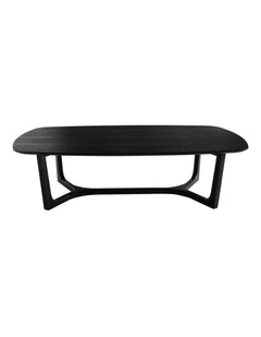 Arlo Curved Edge Oval Wood Coffee Table