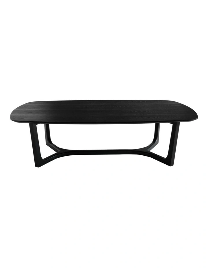 Arlo Curved Edge Oval Wood Coffee Table image 1