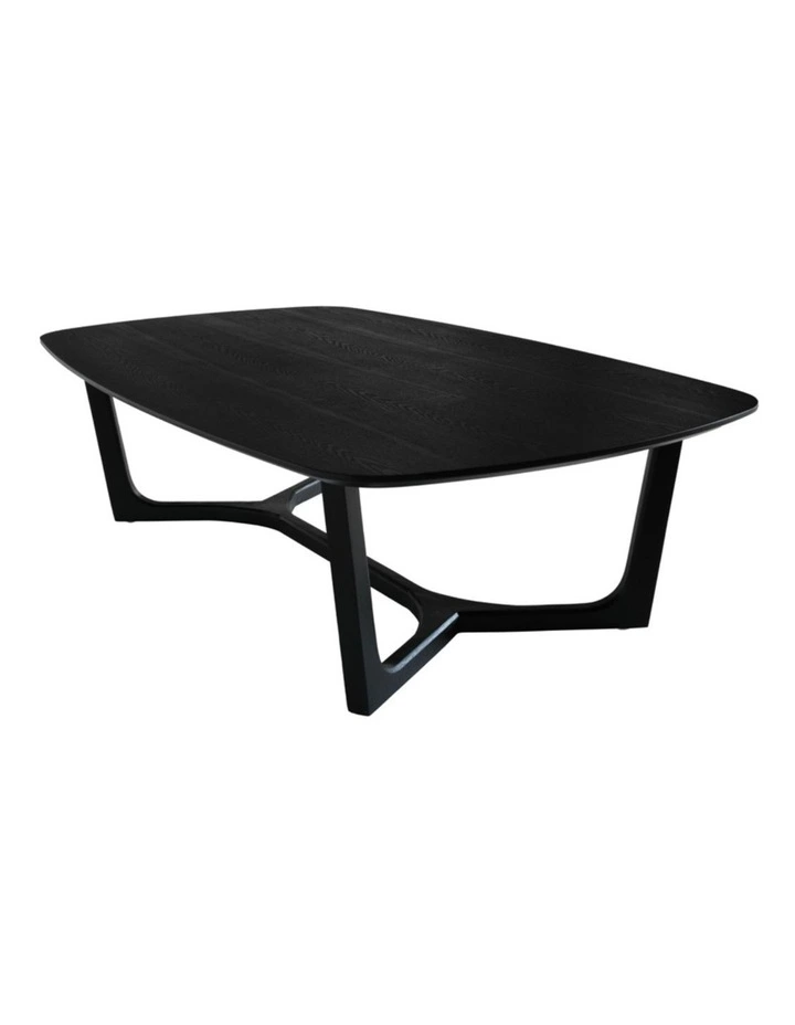 Arlo Curved Edge Oval Wood Coffee Table image 3