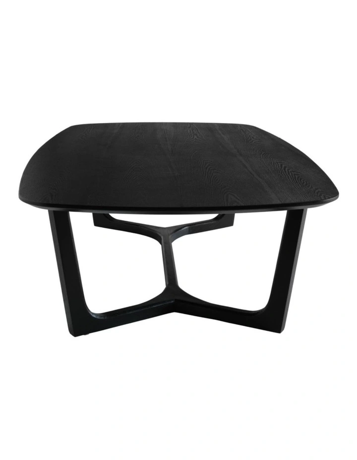 Arlo Curved Edge Oval Wood Coffee Table image 4