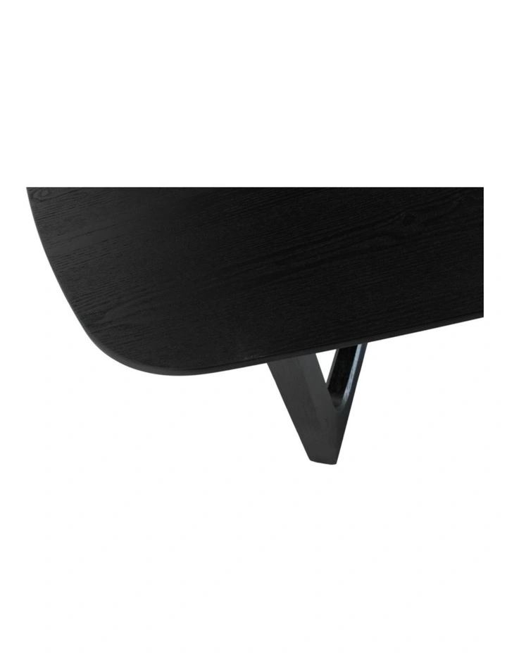Arlo Curved Edge Oval Wood Coffee Table image 7