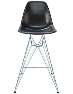 Replica Eames DSR Stool, Plastic & Chrome