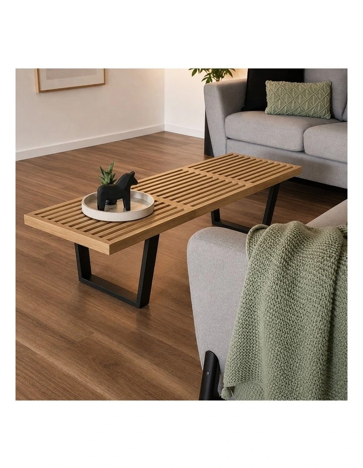 Replica George Nelson Platform Bench, 152cm image 6