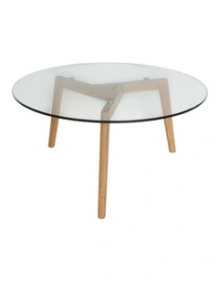 Stad Round Glass Coffee Table