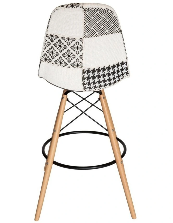 Replica Eames DSW Stool, Fabric & Natural image 5
