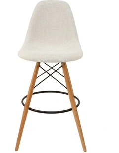 Replica Eames DSW Stool, Fabric & Natural