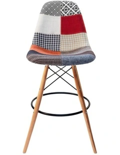 Replica Eames DSW Stool, Fabric & Natural