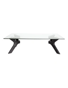 Murf Collection, Rectangular Glass Coffee Table