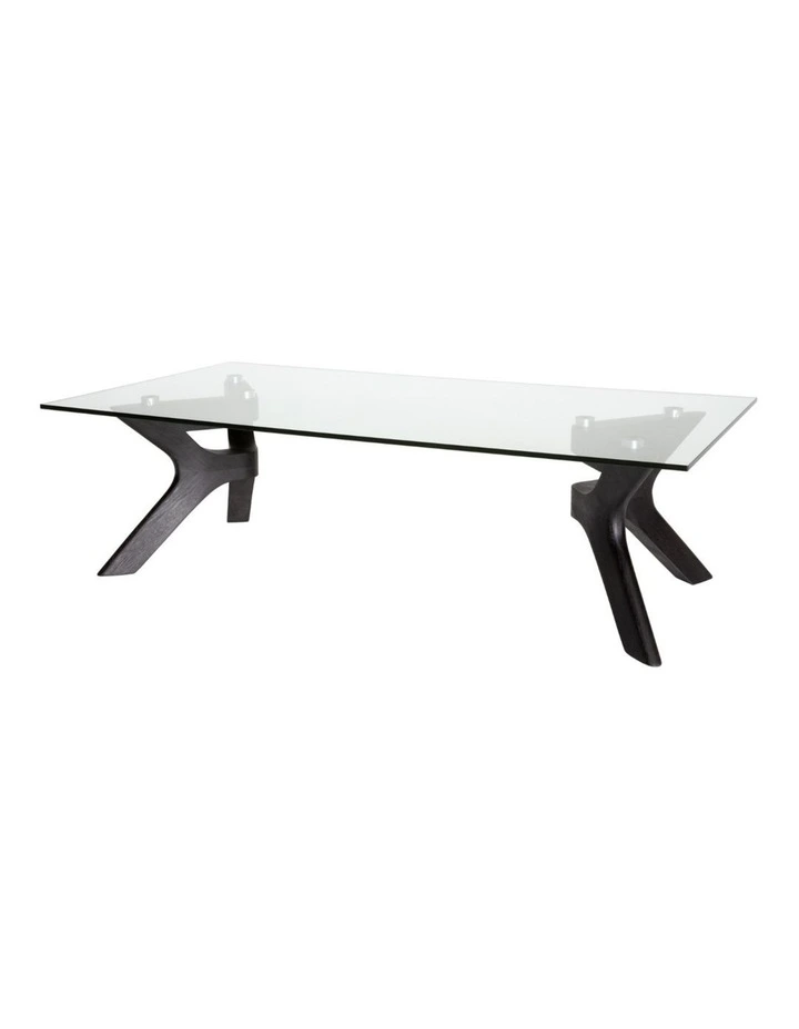 Murf Collection, Rectangular Glass Coffee Table image 2