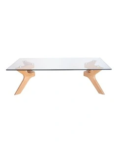 Murf Collection, Rectangular Glass Coffee Table