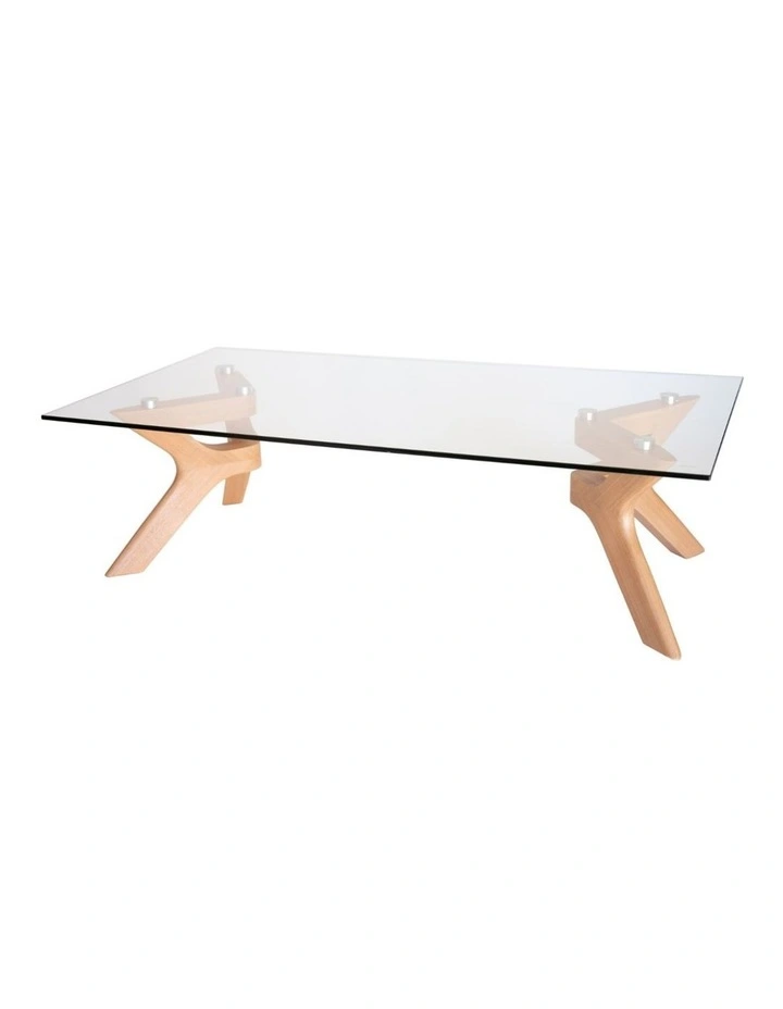 Murf Collection, Rectangular Glass Coffee Table image 2