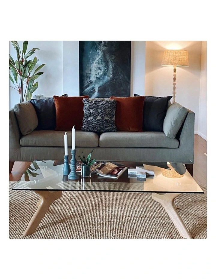 Murf Collection, Rectangular Glass Coffee Table image 5